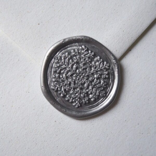 Odbicia lakowe - śnieżynka