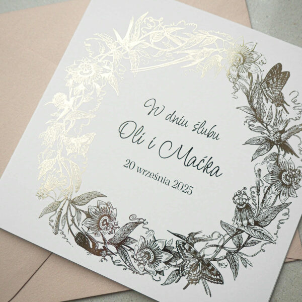 Kartka na ślub z personalizacją - Romantica