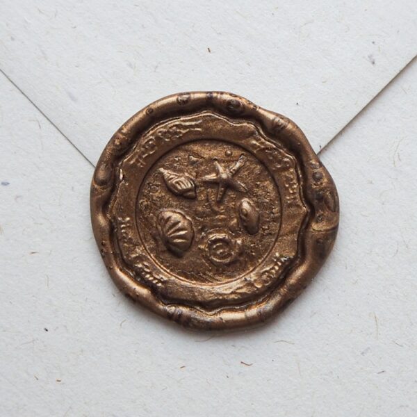 Odbicia lakowe - owoce morza w ramce