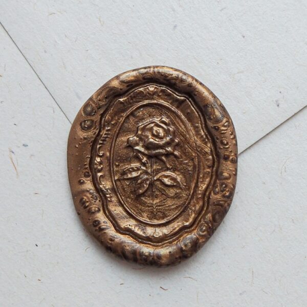 Odbicia lakowe - róża w ramce