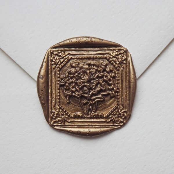 Odbicia lakowe - bukiet w ramce